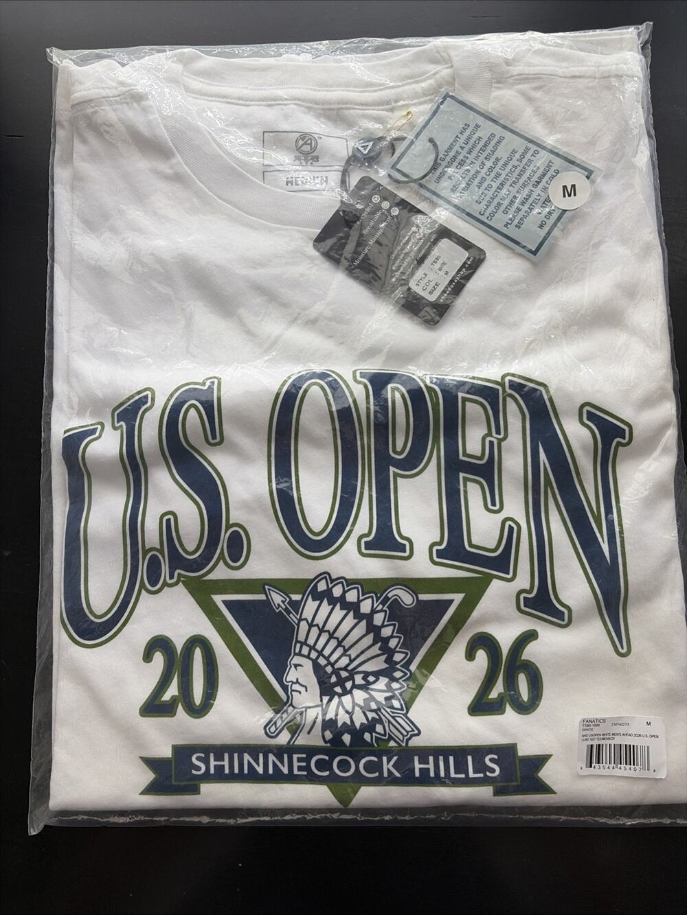 2026 126th US Open Shinnecock Hills White T-Shirt, Medium